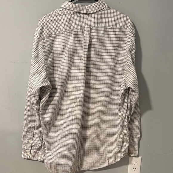 Ralph Lauren Blue Label White Blue Custom Fit Checkered Button Down Shirt - Picture 5 of 7